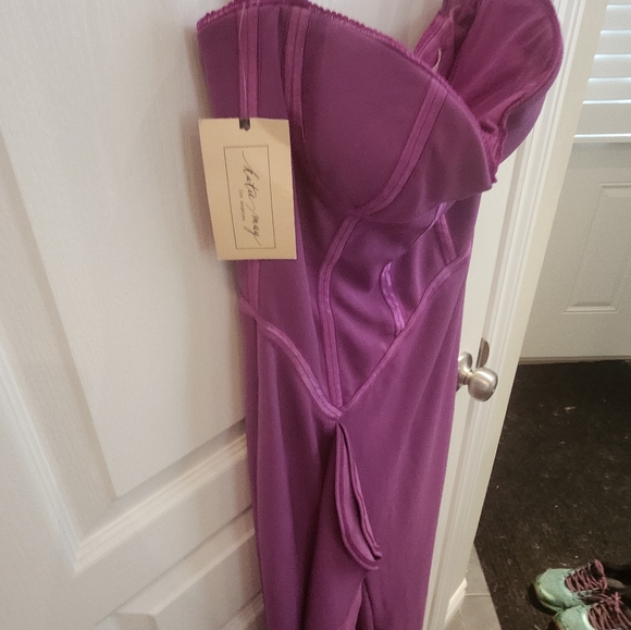 Katie May NWT Doutzen Dress Electric Plum - Picture 7 of 11